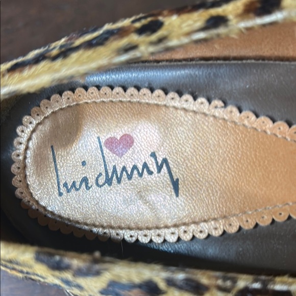 Luichiny Brown Stiletto Heels with Leopard Print Sz 8 - Picture 4 of 12